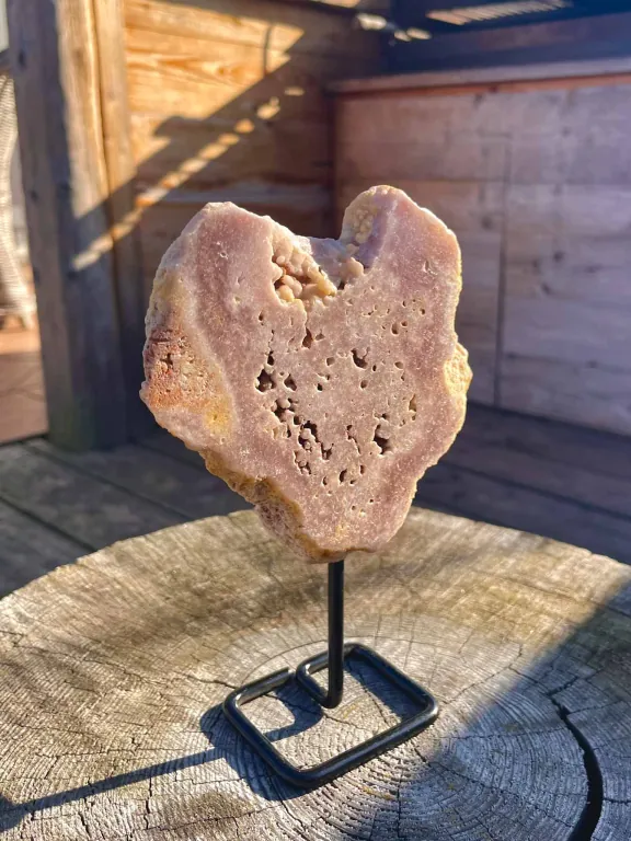 minerál Růžový ametyst Srdíčko